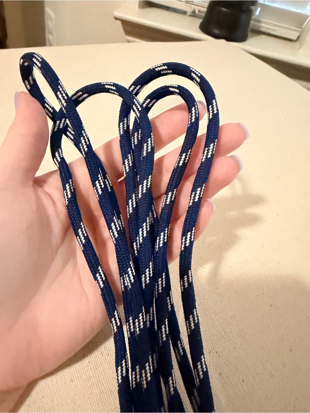 GGDB BRAND NEW NAVY/WHITE LACES